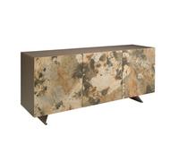 Angel Cerda Stylish Metallic Taupe Wood Sideboard For Modern Living Rooms
