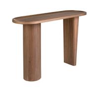 Angel Cerda Stylish Oval Walnut Console Table For Modern Homes