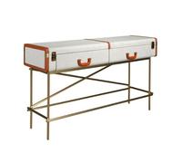 Angel Cerda Rectangular Console Table - Walnut Veneer Light Grey Angel Cerda Light Grey