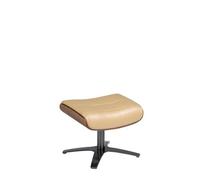 Angel Cerda Stylish Sand Leather Ottoman For Modern Living Rooms