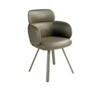 Angel Cerda Swivel Dining Chair in Leatherette in Green Angel Cerda Green
