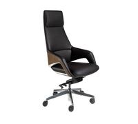 Angel Cerda Swivel Office Chair in Leatherette in Black Angel Cerda Black