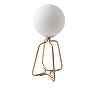 Angel Cerda Table Lamp Gold Steel & White Tinted Glass, E27 Angel Cerda White