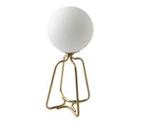 Angel Cerda Table Lamp Gold Steel & White Tinted Glass, E27 Angel Cerda White