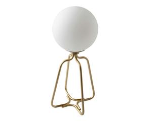 Angel Cerdá Table Lamp Golden Steel and White Glass 8049