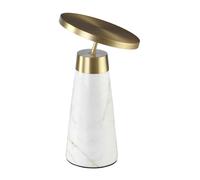 Angel Cerdá Table Lamp in White Marble and Golden Steel 8034