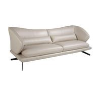 Angel Cerdá Taupe grey leather sofa 6145/6146 - 3