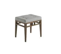 Angel Cerda Stylish Grey Fabric Stool For Modern Interiors