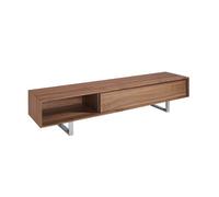 Angel Cerda Tv Stand Walnut And Chromed Steel