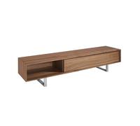 Angel Cerdá TV Stand Walnut and Chromed Steel 3043