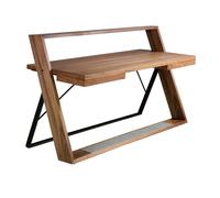 Angel Cerda Sophisticated Walnut And Black Steel Desk For Modern Offices