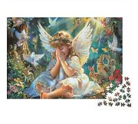 Angel Child Fairy Forest 1000 Piece Jigsaw Puzzle Paper Jigsaw Puzzle for Adults Relaxing Home Decor Gift 52x38cm/1000pcs