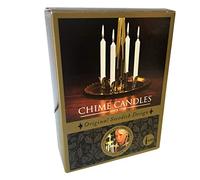 Angel Chime Candles, 20 White Replacement Candles for Swedish Angel Chimes Spinner, Mini Taper Candles for Christmas Candle Carousel Decorations