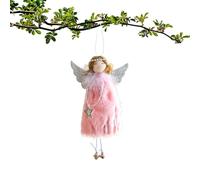 Angel Christmas Ornaments,Angel Tree Ornaments | with Bell Wing Girl Doll Pendant for Holiday Youth Child Nursery Garden Tree Backyard Front Door Wall Ceiling Wedding