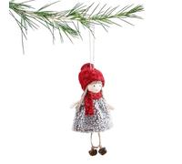 Angel Christmas Ornaments Plush - Angel Doll Ornaments for Tree - Festive Cute Pendant for Home Door Window Family Celebration Party Indoor