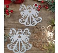 Angel Christmas Snowflake Metal Die Cuts,Merry Christmas Angle Cutting Dies Cut Stencils DIY Scrapbooking Decorative Embossing Paper Party Wedding Card Making