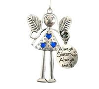 Angel Christmas Tree Ornaments Friendship Angel Ornaments Pendant,Metal Angel Home Decor Christmas Tree Ornaments, Friendship