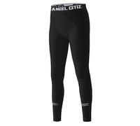 ANGEL CITIZ Boys' Compression Base Layer Youth Sports Quick Dry Pants Workout Running Leggings Thermal Tights Black