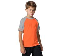 ANGEL CITIZ Kids Short Sleeve Rash Vest UPF 50+ Boys Swim Top UV Shirts Quick Dry Girls Rash Guard Swimwear Age 7-13