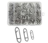 Angel Clips - Crankbait Hechtt | Hechtt Köder Crankbait, 260 Pieces of Clips with Quick Change Function, Stainless Steel Connector for , Water, Lake, River, Se