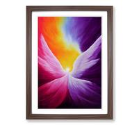 Angel Colour Painting Vol.1 Framed Print | A2 Walnut Framed Wall Art | Ready to Hang | Modern Historical Picture | Living Room Bedroom Lounge Office