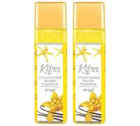Angel Concentrated Laundry Fragrance 200ml 80 Washing Cycles - Long Lasting Perfume Fabric Conditioner Highly-Concentrated Formula Soft & Refreshed Compartment - Pack of 2