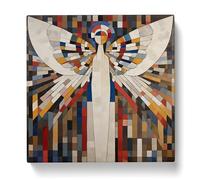 Angel Constructivism No.1 Canvas Print for Living Room Bedroom Home Office Décor, Wall Art Picture Ready to Hang, 20x20 Inch (50x50 cm)