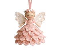 Angel Crochet Doll Kit - Complete Crocheting Set, Yarn Threads Tools Pattern, Relaxing Craft Hobby for Women & Men | Handmade Ornament Making, Festive Home Decor, Gift for Creative Makers