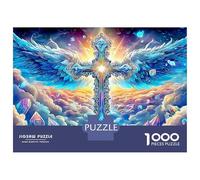 Angel Cross 1000 Piece Jigsaw Puzzle with Whimsical Design - A Charming Challenge for Adults And Kids Age 14 Years Up70x50cm/1000pcs
