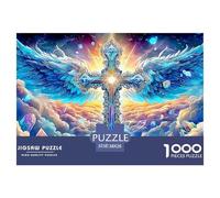 Angel CrossGigantic 1000-Piece Jigsaw Puzzles for Adults An Arsenal of 1000 Ruthlessly Difficult Challenging Puzzle Game Pieces - Engineered to Be A Trophy Gift Jigsaw Puzzles for Adults And Kids 12+