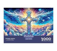 Angel CrossOverwhelming 1000-Piece Jigsaw Puzzles for Adults A Crusade Through Impossible, Hard, And Difficult Challenging Puzzle Games - The Most Prestigious Gift for Adult And Teenage Conquerors Ag