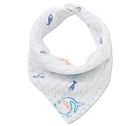Angel Dear 723S9LF Bamboo Cotton Bandana with Double Buttons, Fish