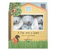 Angel Dear Blue Bunny Pair and a Spare 3 Piece Blanket Set Box.