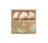 Angel Dear Blanket Set Pair and a Spare 3-Piece Brown Monkey