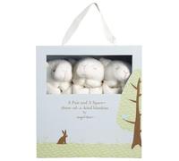 ANGEL DEAR Pair and a Spare 3 Piece Blanket Set, White Lamb