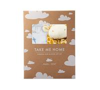 Angel Dear Striped Bear Stuffie - Rose Stripes