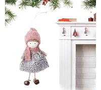 Angel Decor Plush | Angel Doll Christmas Tree Ornaments | Festive Charm for Winter Family Indoor Party Celebration Window Home Door