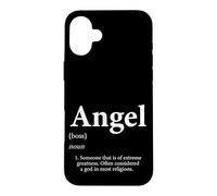 Angel Definition Funny First Name Birthday Party For Angels Case for iPhone 16 Plus