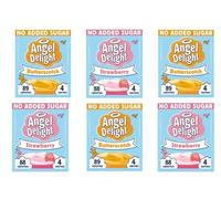 Angel Delight No Added Sugar Butterscotch & Strawberry - Pack of 6