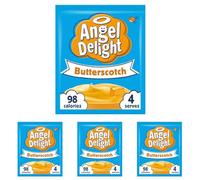 Angel Delight Smooth & Creamy Butterscotch Flavour Instant Dessert Mix, 59 g Sachet (Pack of 4)