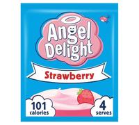 Angel Delight Strawberry Flavour Instant Dessert Mix, 59 g Sachet (Pack of 6), White