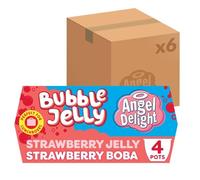 Angel Delight Strawberry Jelly & Boba Dessert Snack Pots (24-Pack)