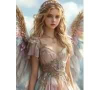Angel Diamond Art Dream Diamond Painting Kits for Adults 5D DIY Full Square Drill Cross Stitch Kits for Adults Arts and Crafts for Home Bedroom Decor, Room Decor, Gifts for Women 28x38 Inch -yym250740