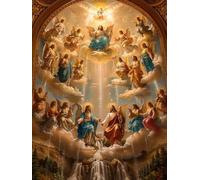 Angel Diamond Art Kits Adults, 5D Diamond Painting God, DIY Full Drill Cross Stitch Embroidery Crystal Art Kits, Crafts for Adults, Paintings for Home Wall Decor, Gifts for Women 40x52in U-4006