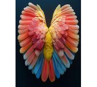Angel Diamond Art Kits Adults, Diamond Painting Wing Crystal Art Kits for Adults Kids DIY Square Full Drill Gem Dots Embroidery Paintings Crafts Picture for Beginners, Room Decor Gifts 60x80cm 2b-1L