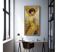 Angel Diamond Art Kits Adults, DIY 5D Large Diamond Painting Abstract Full Square Drill Crystal Art Kits 31.5x63 Inch, Embroidery Cross Stitch Canvas Painting by Numbers for Home Wall Decor (DP759)