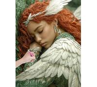 Angel Diamond Art Kits for Adults, Abstract Diamond Painting Kits for Adults, 5D DIY Full Drill Crystal Art Crafts for Beginners, Cross Stitch Gem Arts and Crafts for Home Wall Decor, 40x50 cm, -4790