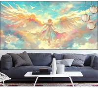 Angel Diamond Art Painting Fairy Diamond Painting Kits for Adults,Square Full Drill Gem Arts and Crafts Pictures Embroidery Cross Stitch Canvas Paint by Numbers for Kids,Gifts Women 28x80in LT-679