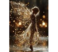 Angel Diamond Art, Woman Diamond Painting 5D DIY Full Square Drill Crystal Art Cross Stitch Kits for Adults Beginner, Dimond Painting Pattern Design for Home Decor, Wall Decor 40x55cm -wyl2506I7