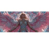 Angel Diamond Painting Kits for Adults, Pattern Dream Diamond Art 5D DIY Full Round Drill Gem Crystal Art Kits Crafts for Adults for Home Room Decor, Bedroom Decor, Gifts 50x120inch -yym2603F6